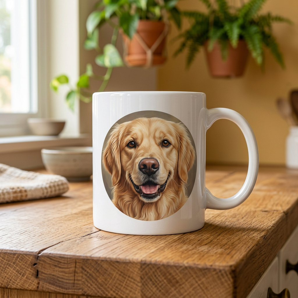 Mug personnalisé avec portrait de chien